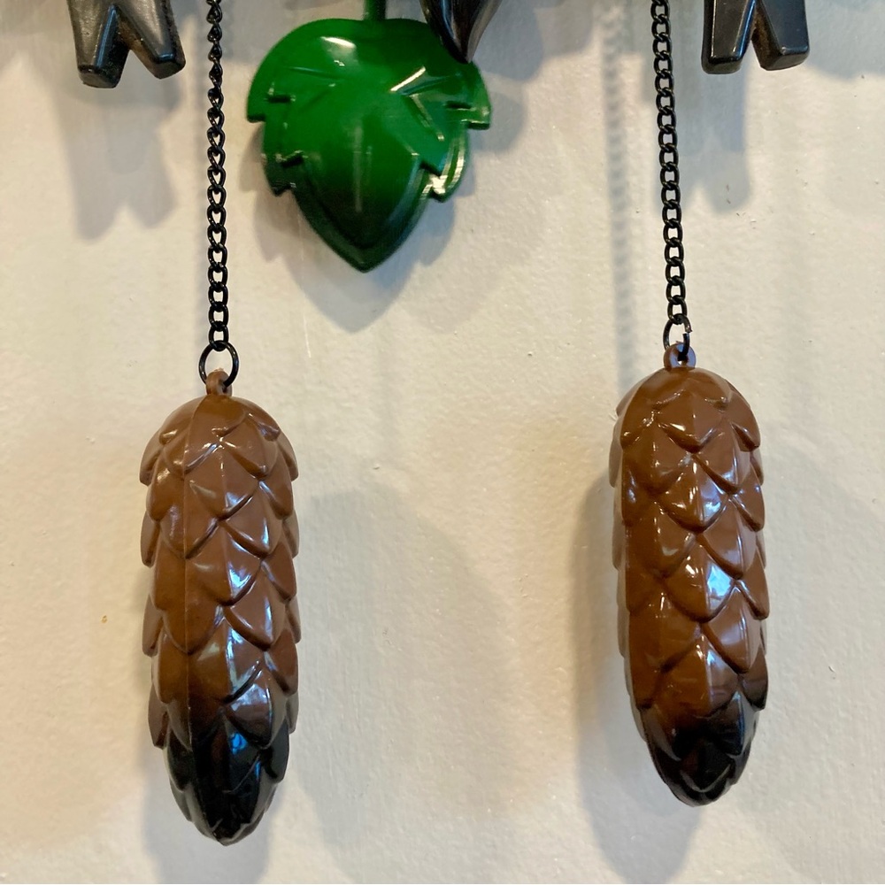 Vintage Plastic Telesonic Cuckoo Clock Broken! Black Forest - Picture 8 of 15